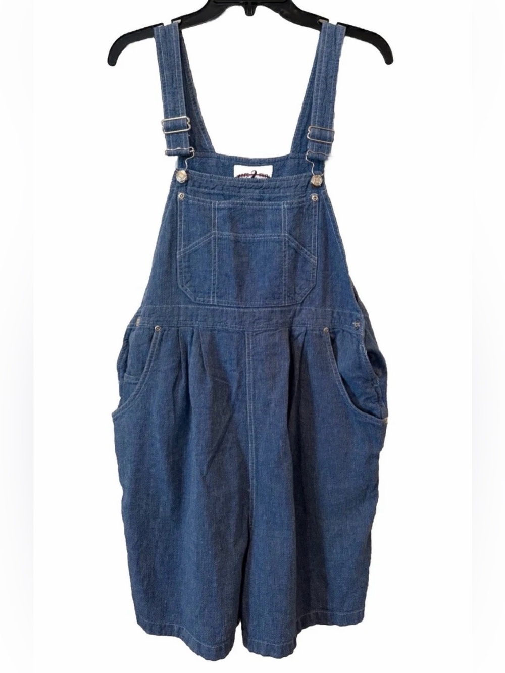 Zero 2 Nine Maternity Blue Women's Short Overalls Size Medium